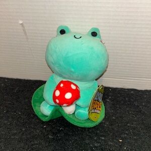 Ploofs Lilypad Leapers Frog Green Mushroom Hopper 6” Kawaii Plushie Plush Doll